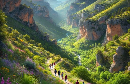 Ruta del tajo del abanico